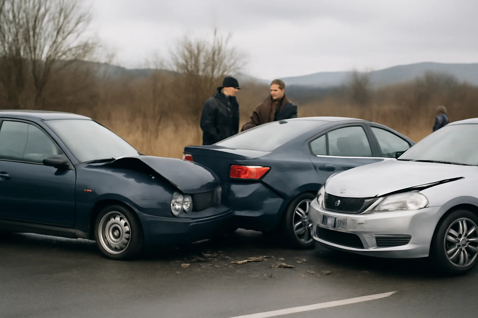 Accident pe DN1C la Mesteacăn: coliziune cu o autoutilitară, un rănit
