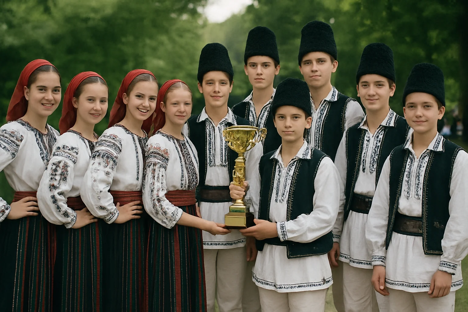 Ansamblul Măgura Cernești Junior, premiul I la festival național