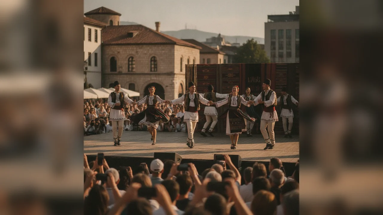 Ansamblul Transilvania din Baia Mare a reprezentat România la FolkFest Skopje