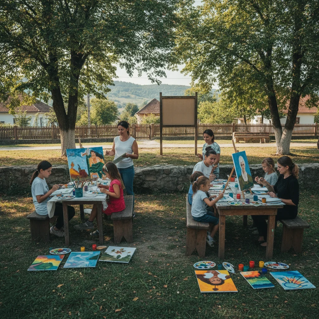 Ateliere gratuite de pictură la Ciolt, Maramureș, în weekendul 26-27 septembrie 2026