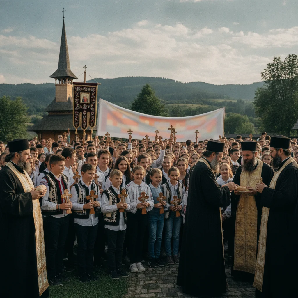 Caravana Tinerilor Ortodocși ASCOR, la Luna Șes în Oaș