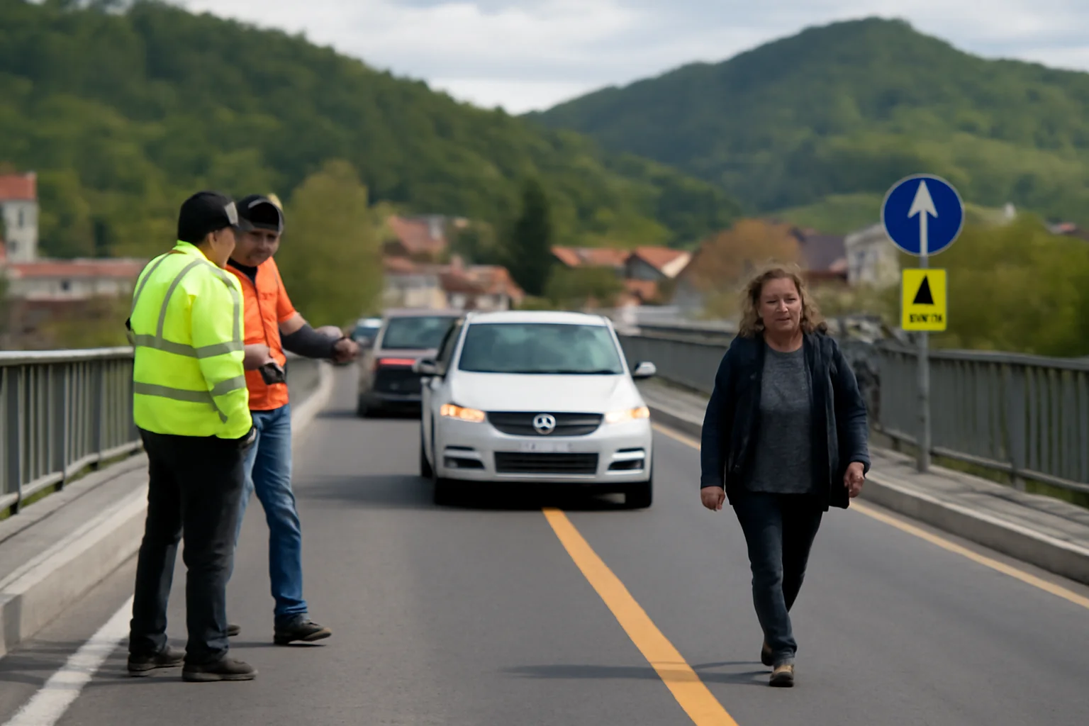 circulație auto și pietonală permisă, dar cu restricții