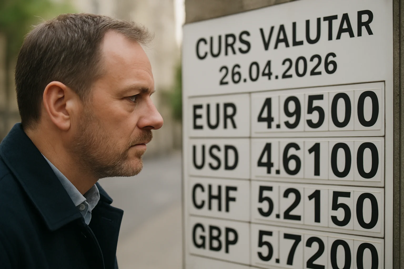 Curs valutar azi (BNR) – 2026-04-26