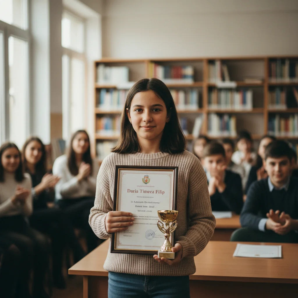 Elevă din Copalnic-Mănăștur, premiată la concursuri de engleză