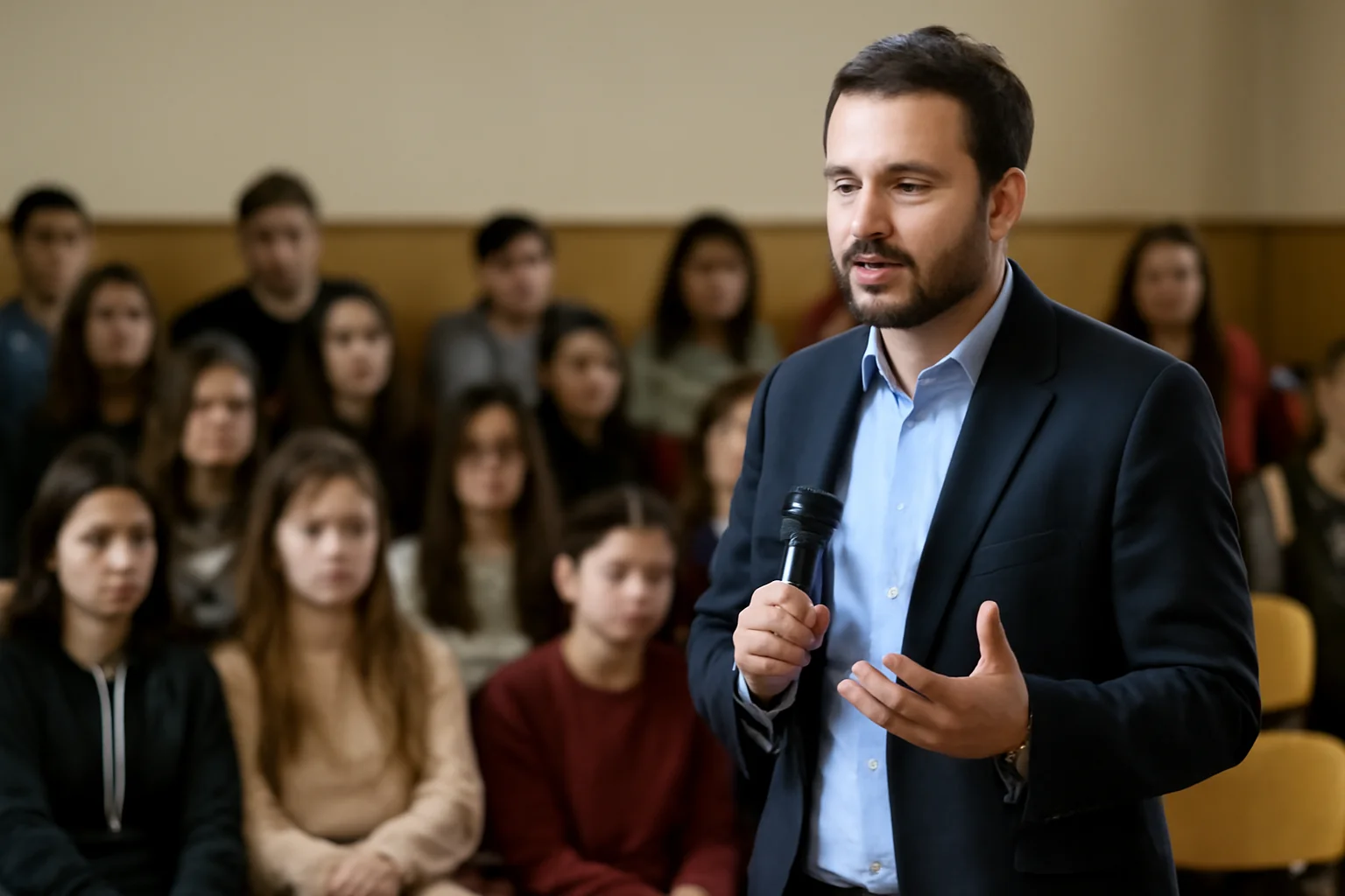 Eveniment dedicat nonviolenței în școală la Baia Mare, cu participarea sportivului Andrei Ostrovanu