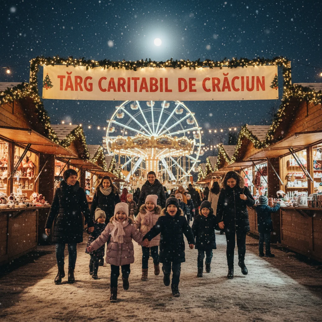GALERIE FOTO – Magie și bucurie de Crăciun la Târgul Caritabil din Parcul Mara pentru copii