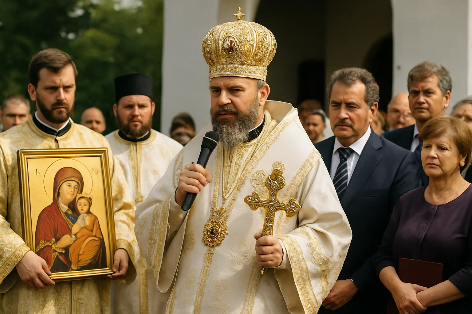 Hram la Tăuții de Sus: Liturghie arhierească și distincții eparhiale