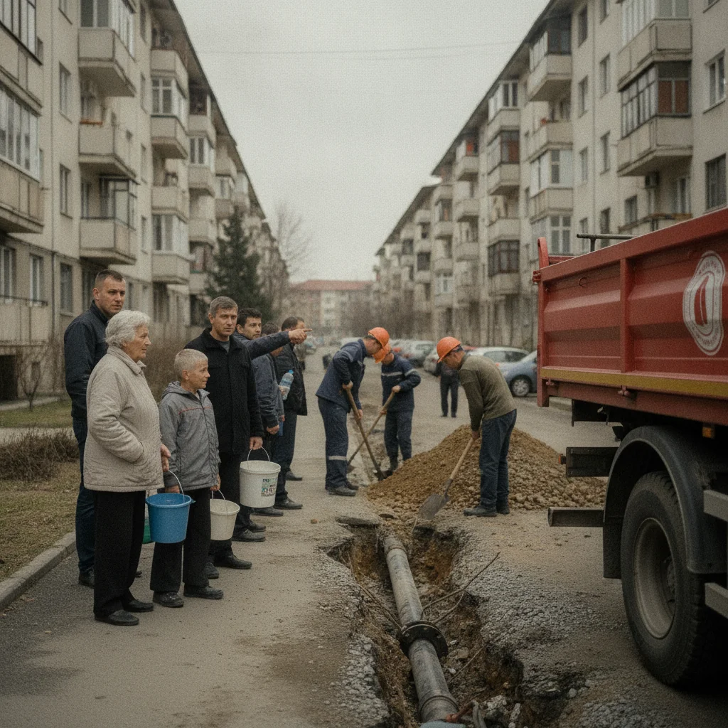 Întrerupere apă în Baia Mare pe Barbu Ștefănescu Delavrancea