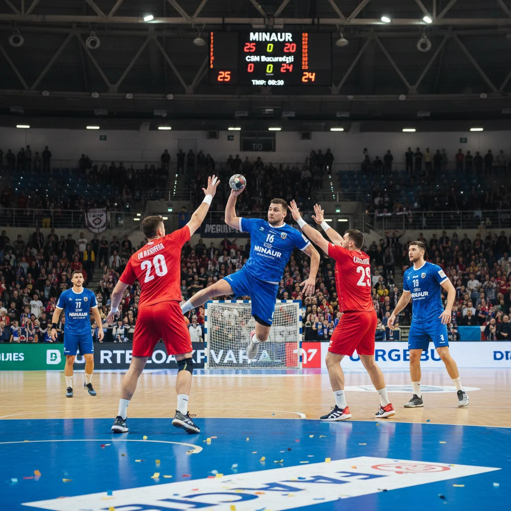 Minaur joacă împotriva CSM București în ultimele meciuri din tur!