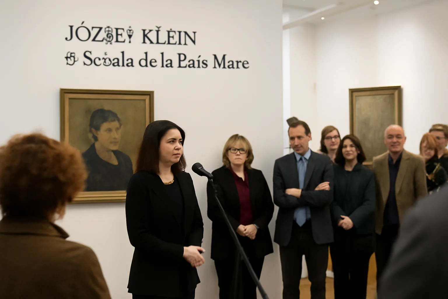 Moment deosebit la vernisajul József Klein și Școala de la Baia Mare de la Muzeul Național de Artă al României