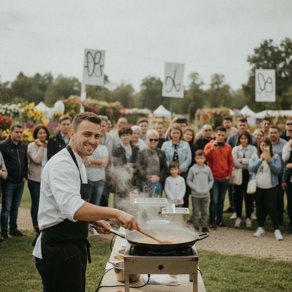 Nicolai Tand susține o demonstrație culinară la Expo-Flora Baia Mare