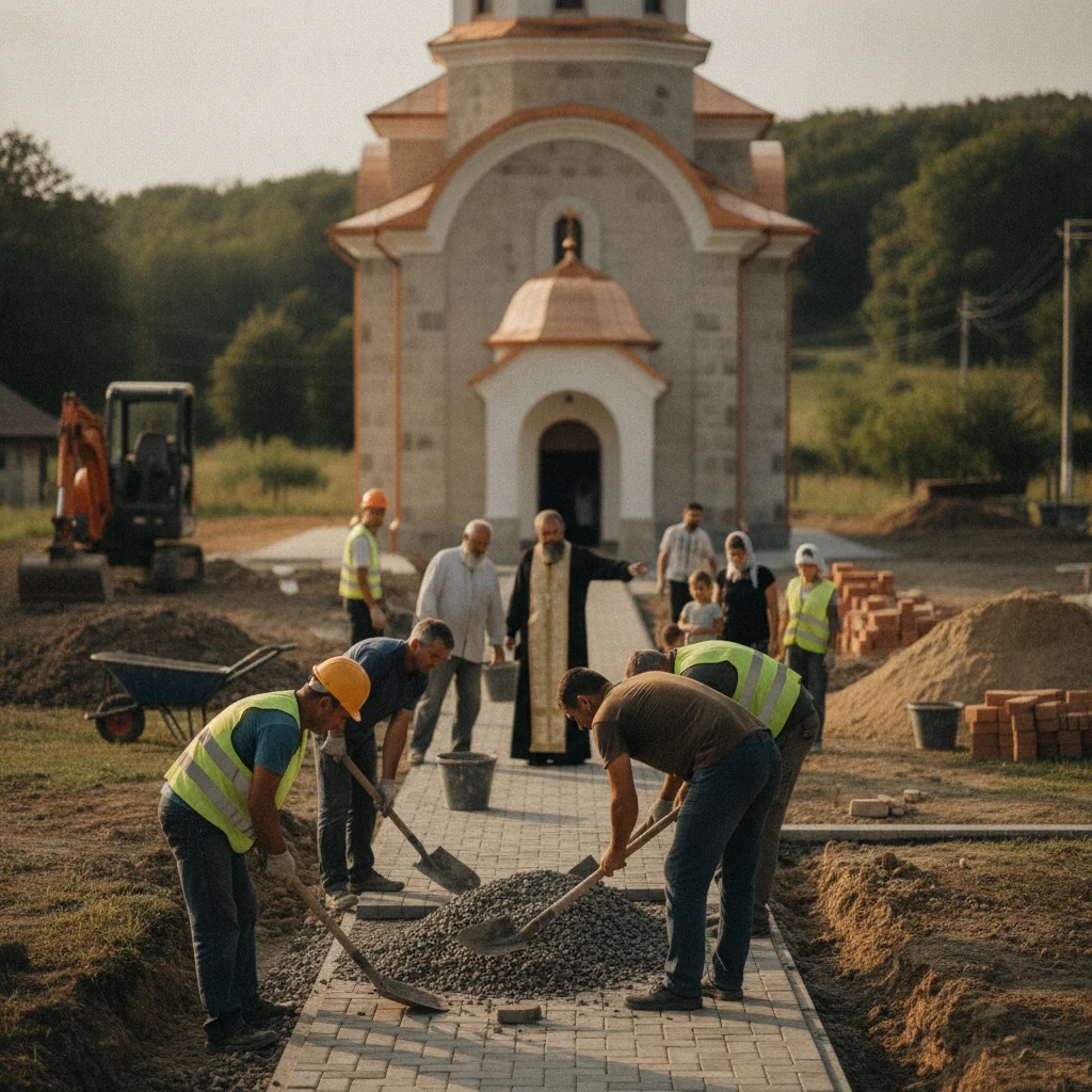 Parohia Poiana Botizii construiește spații sanitare noi