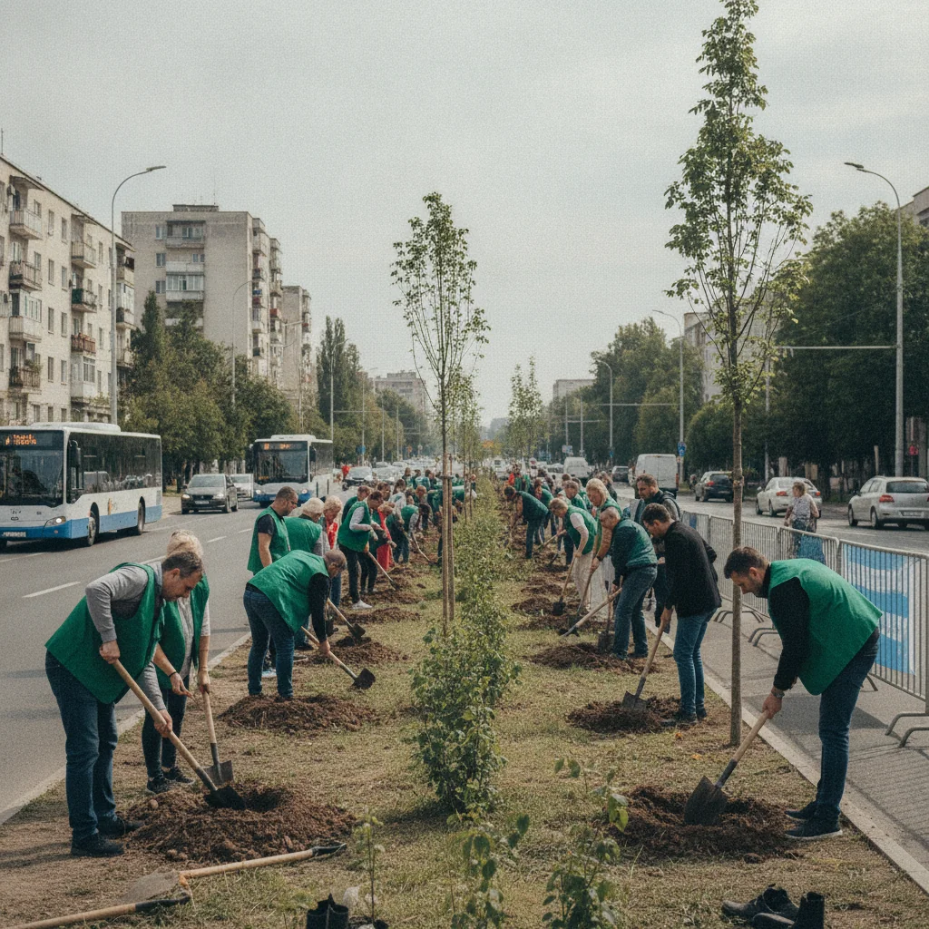 Peste 600 de copaci vor fi plantați pe Strada Victoriei