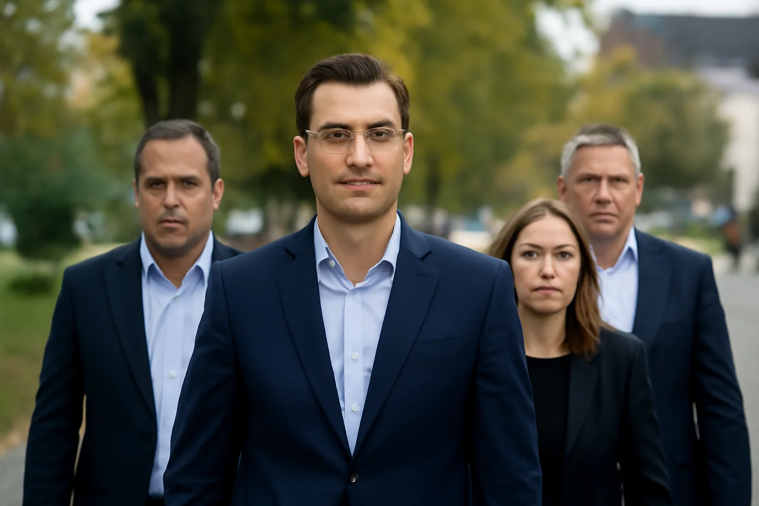 Președintele FRF Răzvan Burleanu sosește cu delegația Federației Române de Fotbal la Baia Mare
