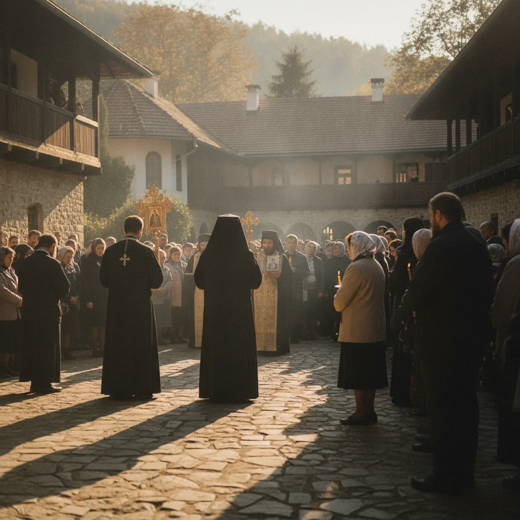 Program slujbe la Mănăstirea Chiuzbaia în Postul Adormirii Maicii Domnului