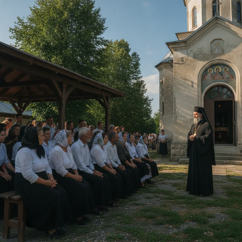 PS Iustin oficiază Paraclisul Maicii Domnului la Săcălășeni