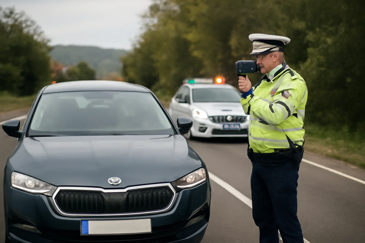 Șofer de 25 de ani prins cu 131 km/h pe DN1C, în Seini, cazul preluat de polițiștii din Baia Mare