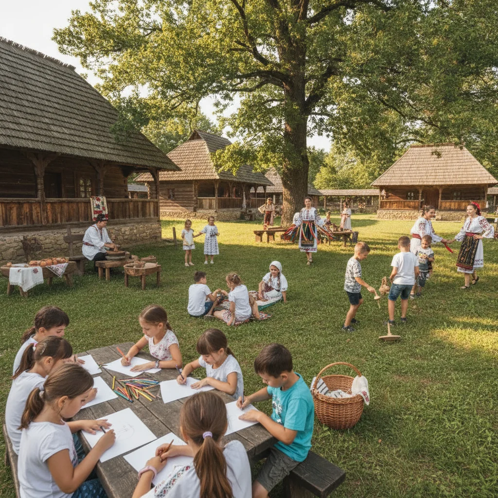 Tabără de creativitate și tradiții la Muzeul Etnografic Tăuții-Măgherăuș