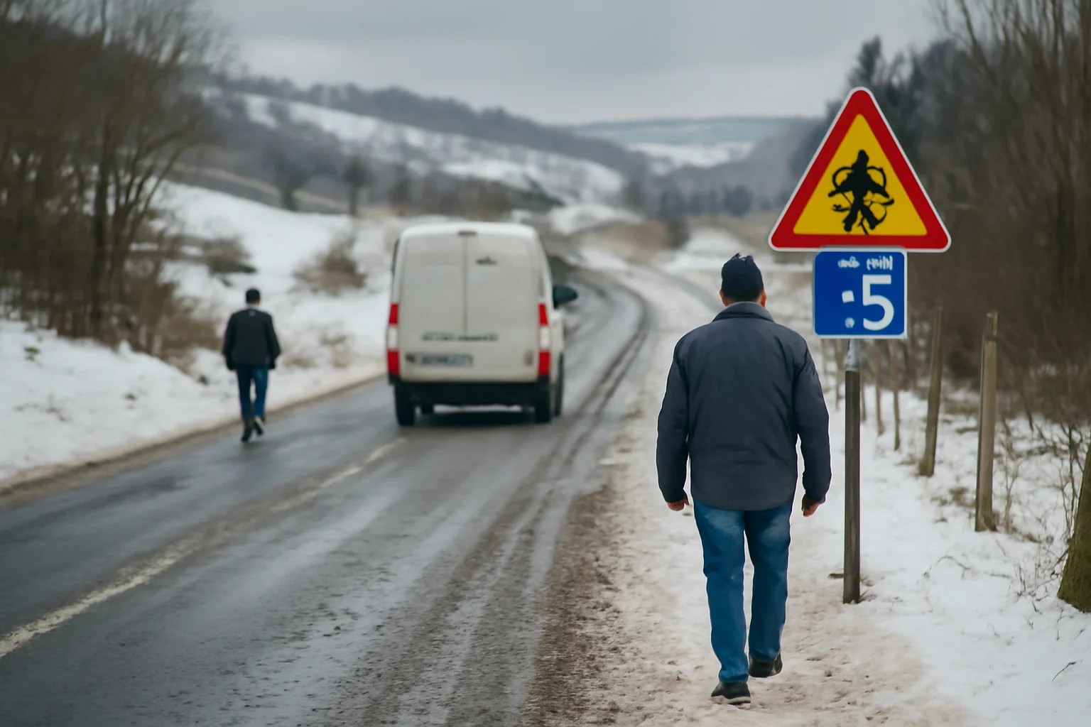 Trafic în condiții de iarnă la Baia Mare: situația drumurilor naționale și județene din Maramureș la 13 februarie 2026