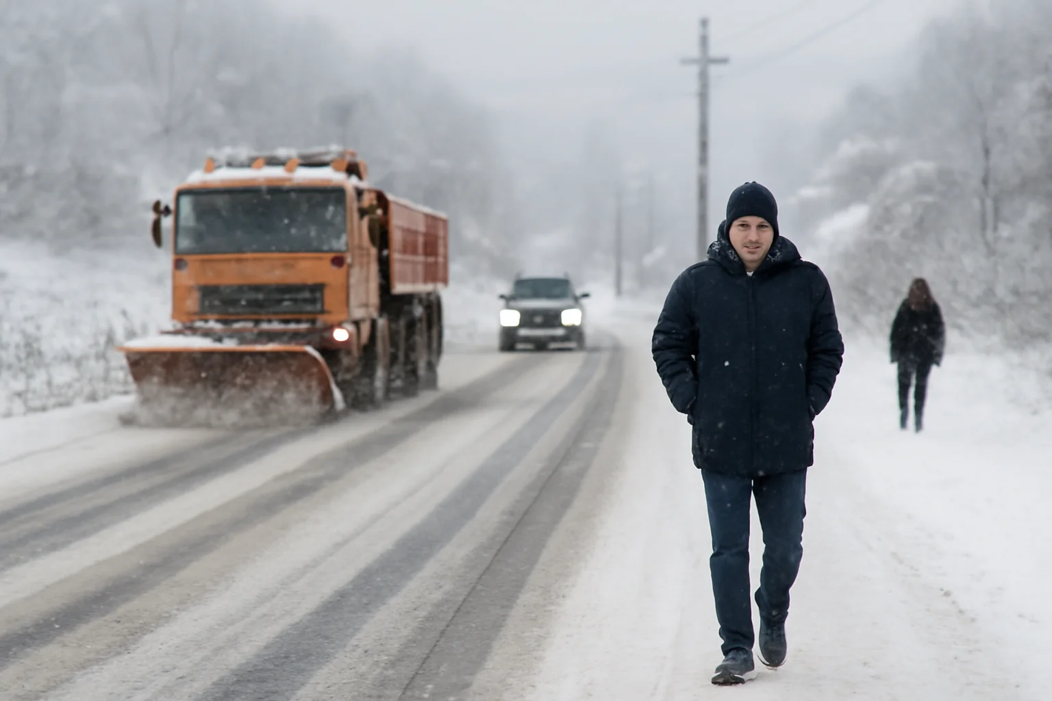 Trafic rutier în Baia Mare și pe drumurile naționale din Maramureș: circulație deschisă, în condiții de iarnă