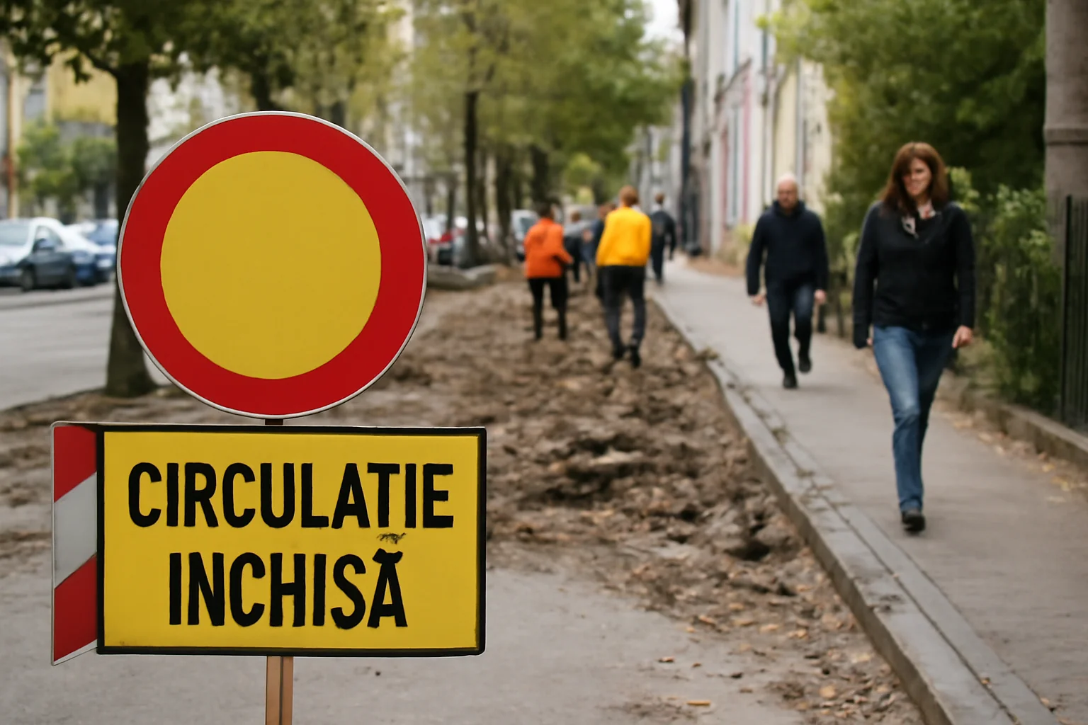 Trafic rutier restricționat pe strada Șteampului din Baia Mare pentru lucrări de reabilitare
